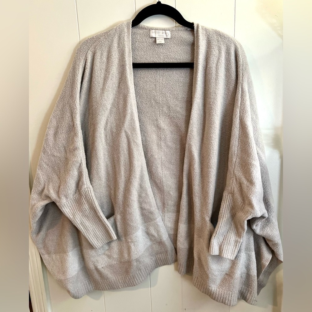 Barefoot Dreams Cozy Chic Lite Wrap CardiganOne Size Nylon Blend Cream